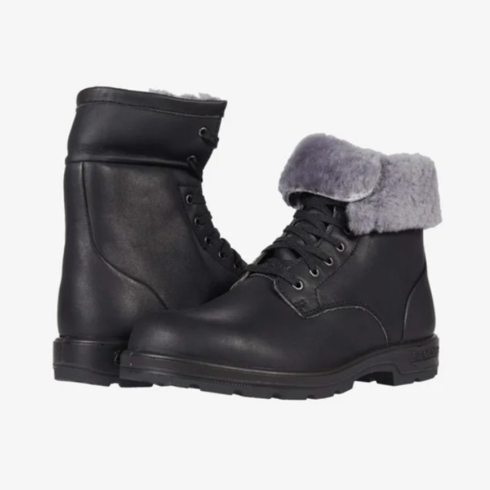 Blundstone 1465 Lace-Up Shearling Boots, Waterproof, Sz 4 AU (Size 7 US women)